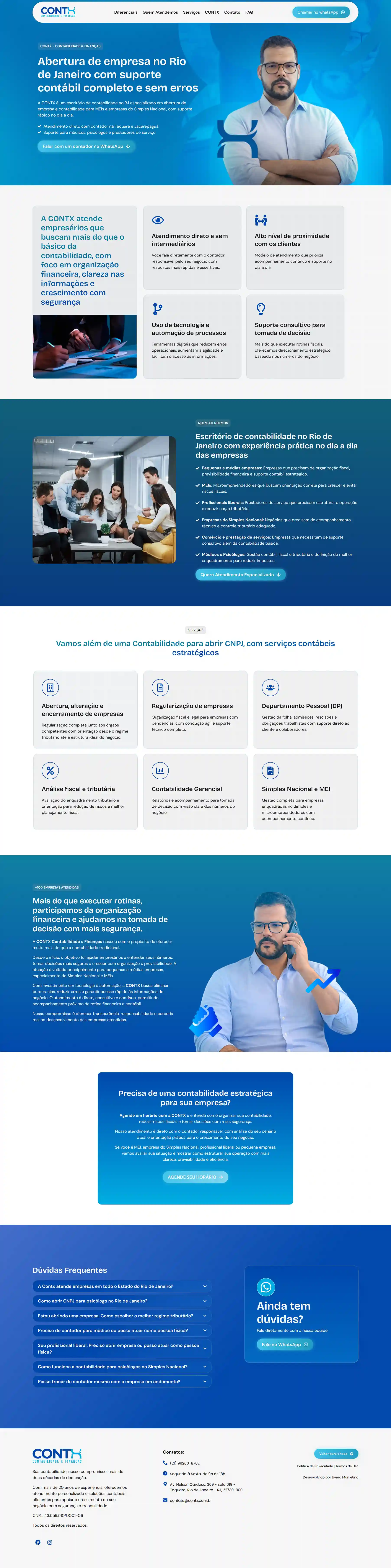 Landing page premium criada para consultoria com foco em autoridade e geração de leads